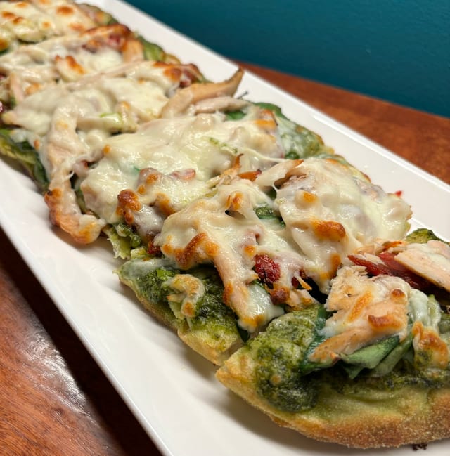 Pesto Chicken Flatbread